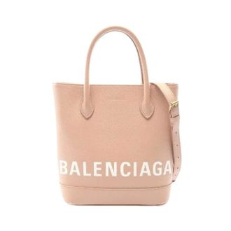Balenciaga Pre-owned Tote Bags, female, Pink, Size: ONE SIZE Pre-owned Ville XXS leather 2way handbag