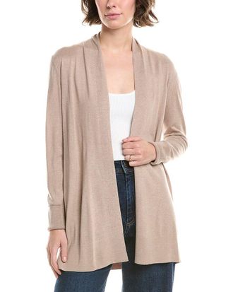 Fort&eacute; Cashmere Easy Silk & Cashmere-Blend Cardigan