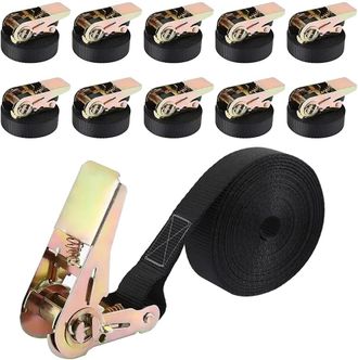 OEM Correas De Trinquete, Capacidad De 800 Kg, Material De Poli&eacute;ster Resistente, Color Negro
