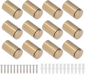 OEM Juego De 12 Tornillos De Soporte De Acero Inoxidable, Clavos Publicitarios, Soportes Para Letreros De Pared Con Base Acr&iacute;lica