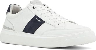 Aldo Rialto Mens Shoes White/Navy : EU 42.5 (US Mens 9.5) B - Narrow, Leather