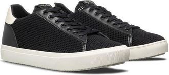 Clae Bradley Knit Low Top Sneaker in Black White Cactus at Nordstrom, Size 11