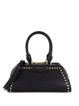 Givenchy Womens Mini Antigona East-West Bag In Box Leather With Studs Detail