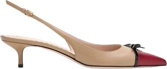 Valentino Garavani Platte Slingback Schoenen - Dames - Pumps - Beige - 36 1/2 EU - Schoenen