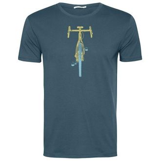 Greenbomb Bike Front Stamp Guide T-Shirt T-Shirt f&uuml;r Herren | blau