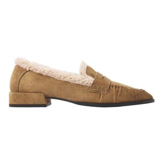 VIA VAI Schoenen, Dames, Beige, 40 EU, Leer, Jazz Vica Loafers