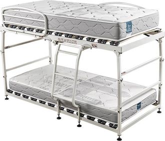 Colchones Aznar Pack Litera Plegable Vega Pardo Max Con Hidr&aacute;ulicos + 2 Colchones Visco Vega De Pardo 17 Cm Firme Apto Para Literas 90x190 Cm