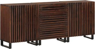 vidaXL Sideboards 3 pcs 60x34x75 cm Solid Wood Mango vidaXL