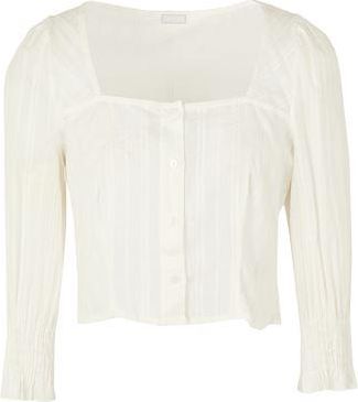 8 by YOOX COTTON BUTTON-FRONT TOP