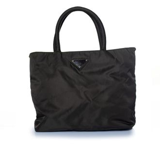 Prada Prada, vintage mini handtasje van donkergroen nylon