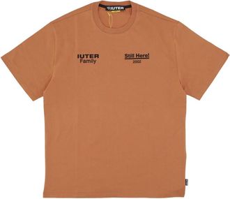 Iuter Jewel Tee Cookie Heren T-shirt - Dames - T-shirts - Bruin - XL - Katoen - Tops
