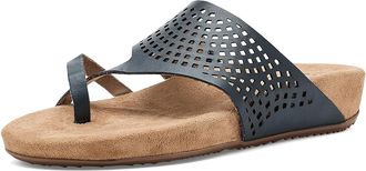 Softwalk Blaine Perf 2.0 Womens Sandals Navy : 10.5 M (B), Leather