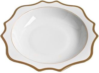 Anna Weatherley Antique White Gold Serving Bowl in White/gold at Nordstrom