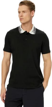 Emporio Armani Signature Polo - Heren - Polos - Zwart - M - Tops