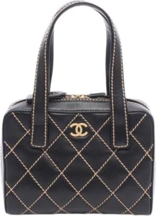 Chanel Pre-owned Vintage Handbag - Dames - Vintage Handtas - Zwart - ONE Size - Vintage