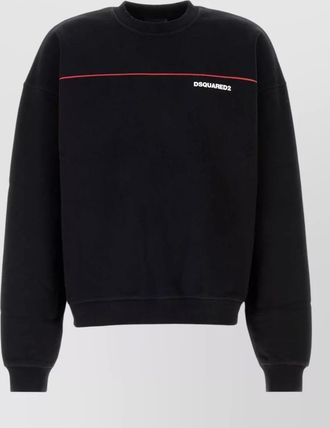 Dsquared2 logo-print cotton crew-neck sweatshirt