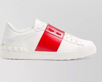 Valentino Garavani leather sneakers open design flat sole