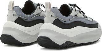 Moon Boot Mens Sneakers Moon247 Xlace Grey Suede Cowhide Trainers