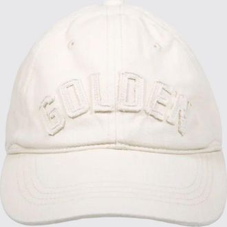Golden Goose Cappello da baseball in cotone con visiera rigida e logo ricamato