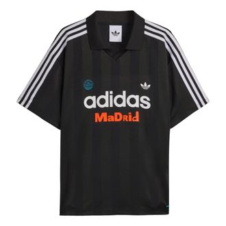 adidas x Bad Bunny DtMF Tour Merch Madrid Relaxed Jersey Asia Sizing T-Shirt Black LH0436