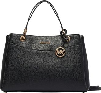 Michael Kors Tassen, Dames, Zwart, ONE Size, Leer, May Schoudertas