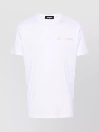 Dsquared2 ribbed crew neck logo print t-shirt