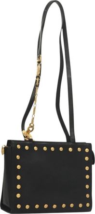 Versace Medusa Shoulder Bag Leather Leather Shoulder Bag Bag (Pre-Owned)