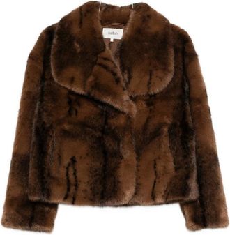 BA&SH Cappotti Marrone, Nero-Donna