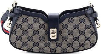 Gucci Borsa a spalla Moon Side GG mini - Blu