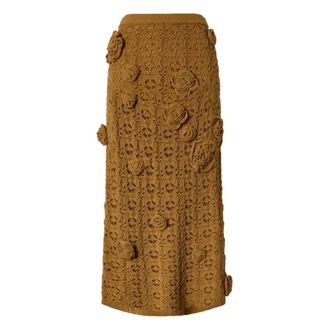 Pinko Midi Skirts, female, Brown, Size: XS Anthemis Skirt