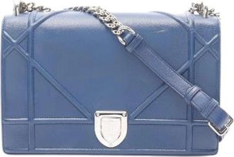 Dior Pre-owned Shoulder Bags, female, Blue, Size: ONE SIZE Pre-owned Vintage Shoulder Bag
