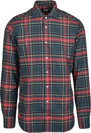 Carrel Flanellen hemd - Heren - Casual Overhemden - Veelkleurig - 2XS - Katoen - Overhemden