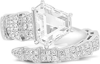 HYT Jewelry 18kt witgouden ring met diamant - Zilver