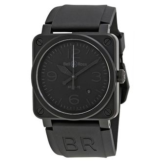 Bell & Ross Pre-owned Bell and Ross Phantom Automatic Black Dial Mens Watch BR0392-PHANTOM-CE