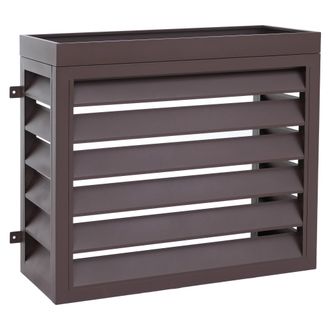 Hhg [nunca Usado] Revestimiento Para El Sistema De Aire Acondicionado/intercambiador De Calor Hhg-577 Con Macetero, Cubierta, Metal 80 X 97 X 38 Cm, Marr&oacute;