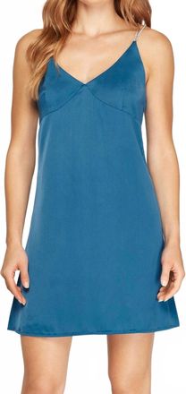 She + Sky Taylor Slip Dress In Teal