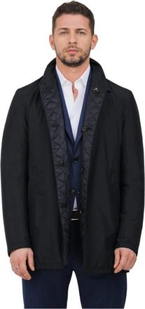 Gimos Omkeerbare nylonjas met Thermore-voering - Heren - Winterjassen - Blauw - L - Nylon - Jassen