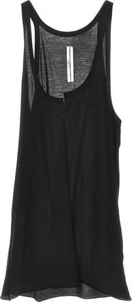 Rick Owens Open Pony Tank - Heren - Tops zonder mouwen - Zwart - L - Katoen - Tops