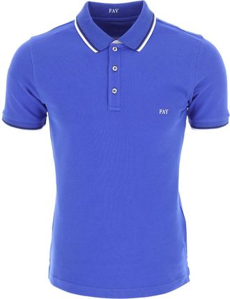 Fay Polo Shirt - Heren - Polos - Blauw - 2XL - Katoen - Tops
