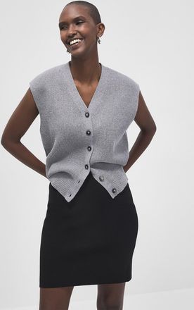 Fransa Womens Elastic-waist knit skirt