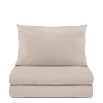 KASANOVA Completo letto singolo melange beige