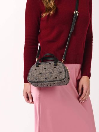 Shiraleah Vallerie Tweed Mini Handbag In Grey