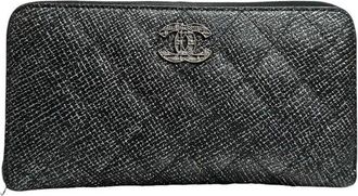 Chanel Black Calfskin Long Wallet (Authentic Pre-Loved)