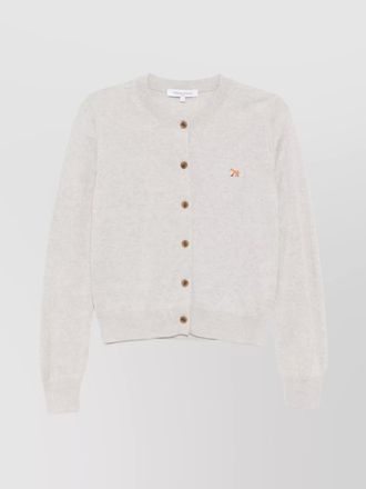 Maison Kitsun&eacute; wool baby fox cardigan