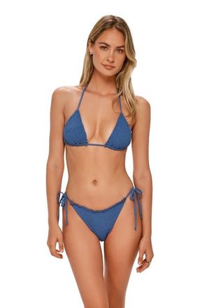 Swim Systems Kali Triangle Bikini Swimsuit Top in Desert Sky Lurex at Nordstrom, Size 3X-Large