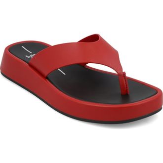 Mia Pamelia Wedge Sandal in Deep Red at Nordstrom Rack, Size 7.5