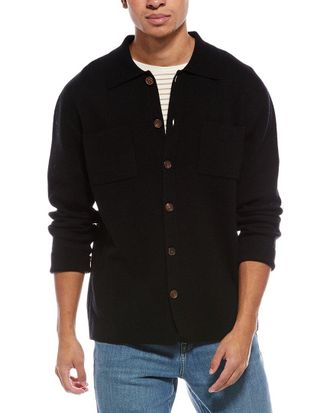 Brodie Classic Wool & Cashmere-Blend Sweater Shirt