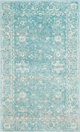 Safavieh Alfombra transicional de polipropileno azul/blanco, 122 x 183 cm