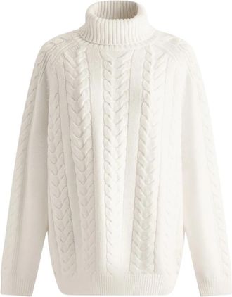 Fusalp Elwena Sweater - Dames - Sportshirts - Wit - L - Wol - Fitness