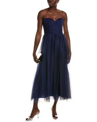 Monique Lhuillier Ml Monique Lhuillier Liane Tulle Cocktail Dress